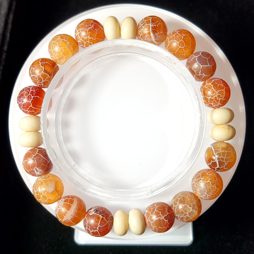 Boho Natuaral Stone Beaded Stretch Bracelet